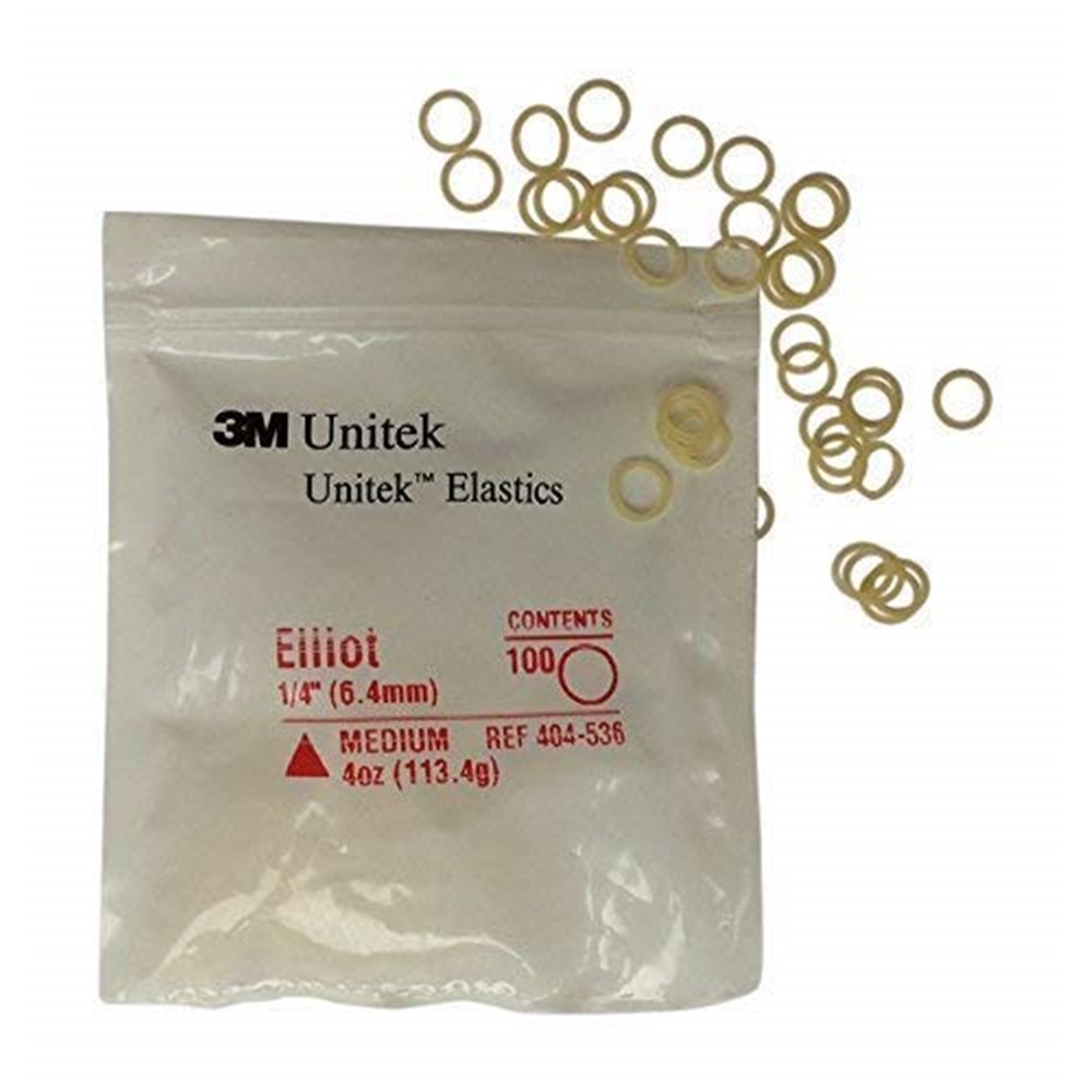 LATEX ELASTICS  MED 4OZ 1/4 ELIOT