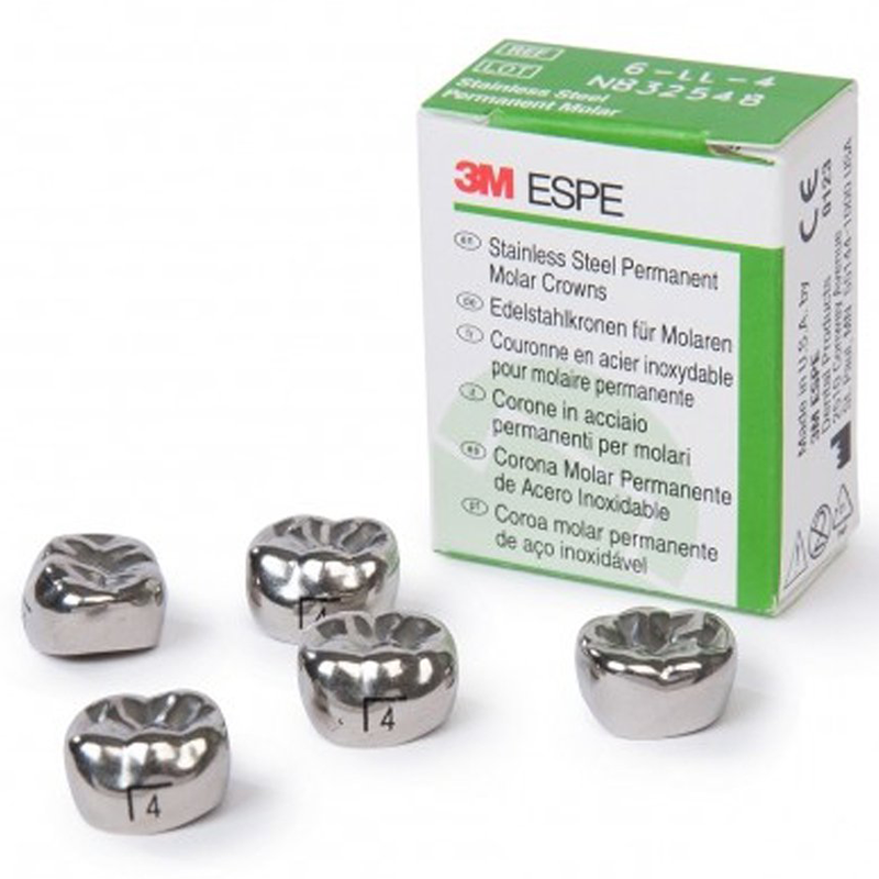 PERMENANT STAINLESS STEEL CROWNS