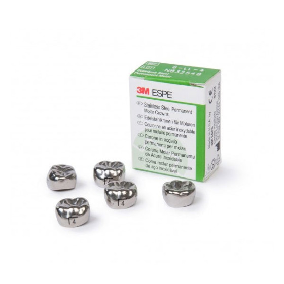 PERMENANT STAINLESS STEEL CROWNS