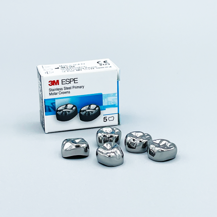 2 BOX PRIMARY STAINLESS STEEL CROWNS