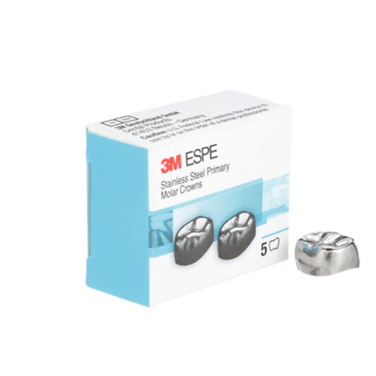 2 BOX PRIMARY STAINLESS STEEL CROWNS