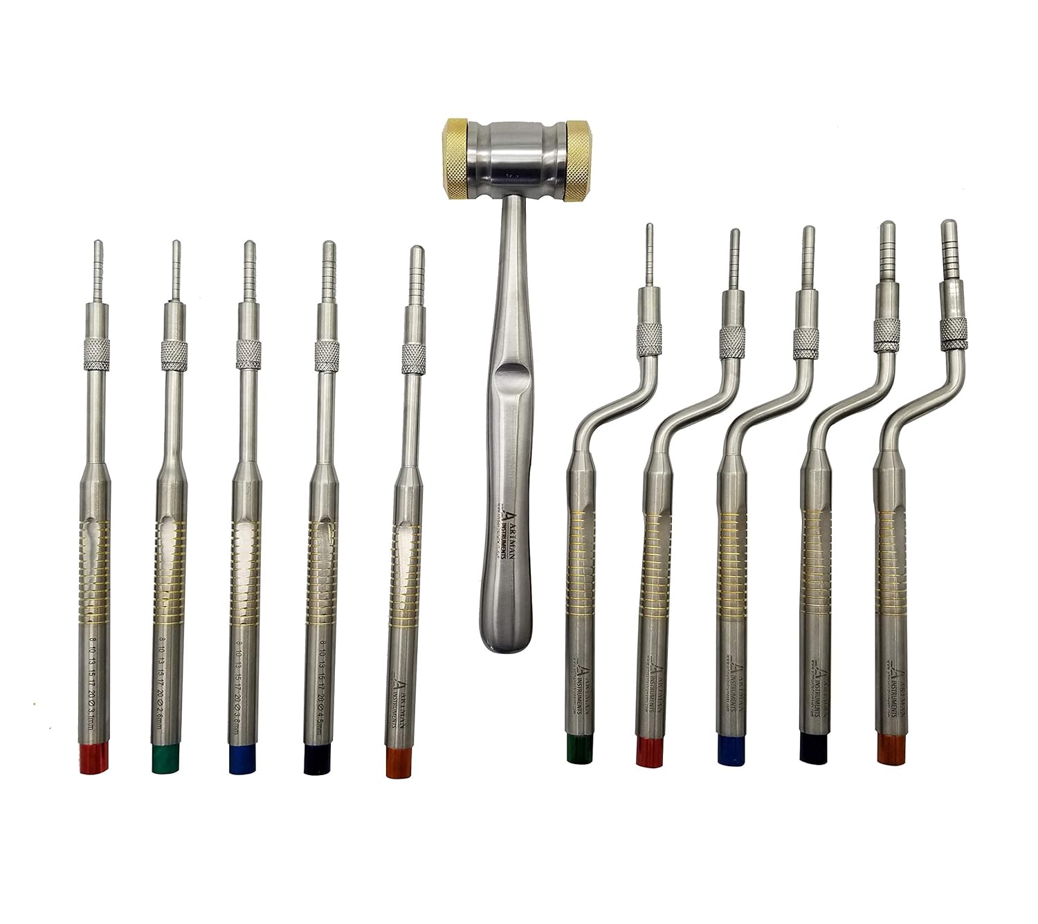 5 OSTEOTOMES + CASSETTE OFFERTE